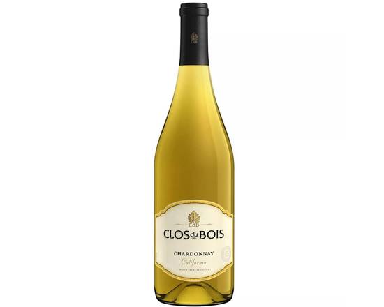 Order Clos du Bois Chardonnay 2018 750 ml (13.5% ABV) food online from Van Ness Liquors store, San Francisco on bringmethat.com