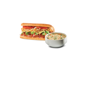 Order 4" Sub & Regular Soup food online from Quiznos store, Lorain on bringmethat.com