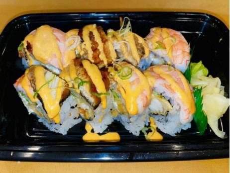Order Queen Dragon Roll  (8pcs) food online from Rainbow Sushi store, Germantown on bringmethat.com