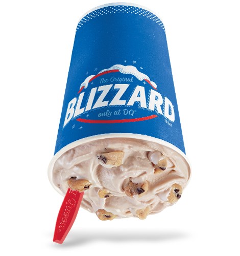 Order Chocolate Chip Cookie Dough Blizzard Treat food online from Dairy Queen store, Huntingdon Valley on bringmethat.com