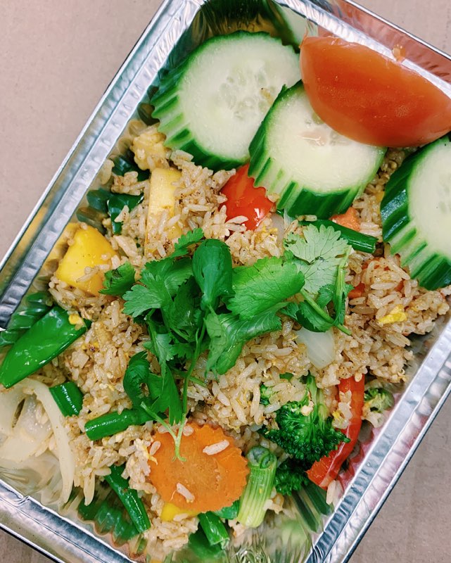 Order Mango Fried Rice Dinner food online from Orchid Thai Restaurant & Bar store, Falmouth on bringmethat.com
