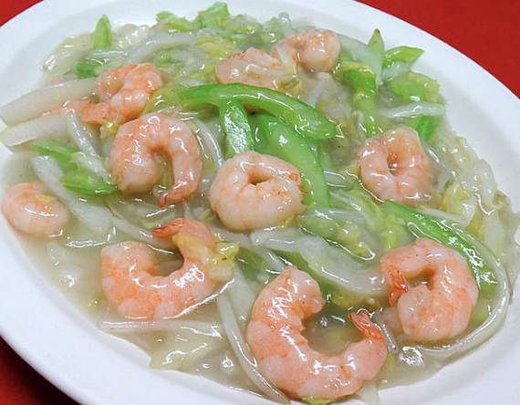 Order Shrimp Chow Mein 虾炒面 food online from Oriental Garden store, Lyndhurst on bringmethat.com