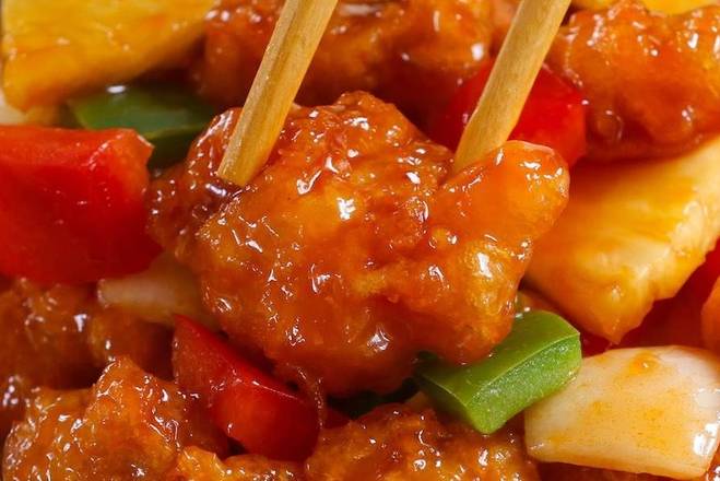 Order Sweet Sour Chicken food online from Rice2go store, Round Rock on bringmethat.com