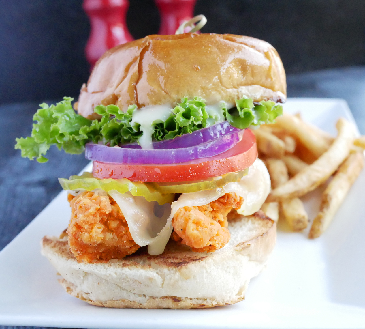 Order Crispy Chicken Sandwich food online from Kocky Bar & Grill store, Fresno on bringmethat.com