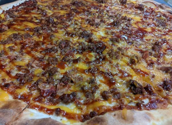 Order Barbecue Bacon Cheddar Burger Pizza food online from Mesa Pizza store, Iowa City on bringmethat.com