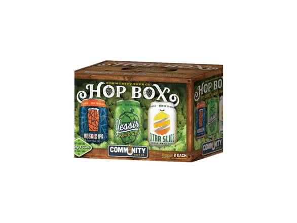 Order Community Beer Hop Box - 6x 12oz Cans food online from American Spirits Beverage Co store, Dallas on bringmethat.com