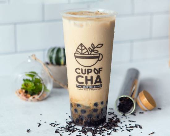 Order One in a Melon Milk Tea (Boba) food online from Cup Of Cha Tea House store, Monrovia on bringmethat.com
