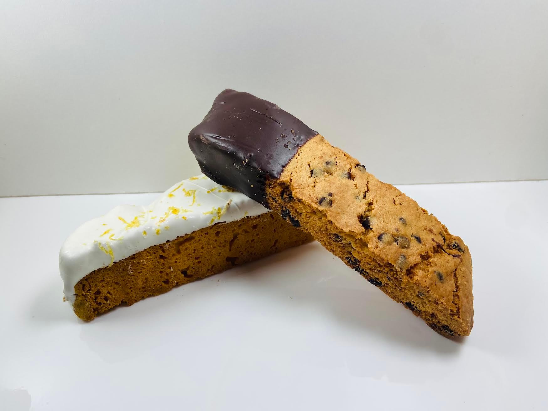 Order Kathy's Famous Biscotti- Chocolate Chip food online from Cappugino Coffee And Shakes store, Milford on bringmethat.com