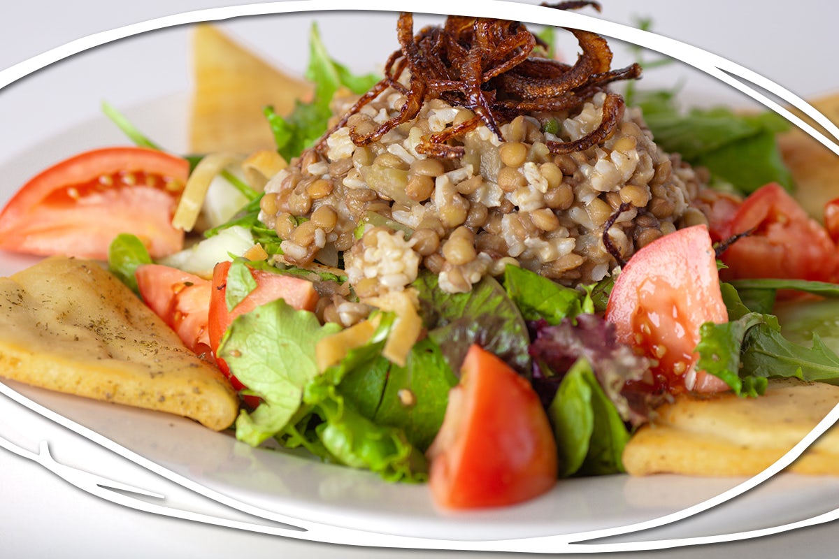Order Lentil Fetoosh Salad food online from Pita Jungle store, Scottsdale on bringmethat.com