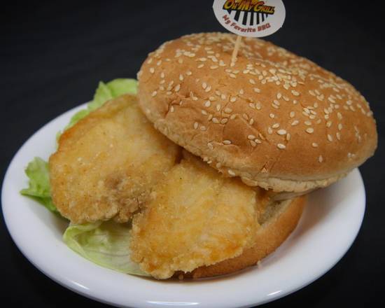 Order Fish Fillet Burger food online from Oh My Grill store, Honolulu on bringmethat.com