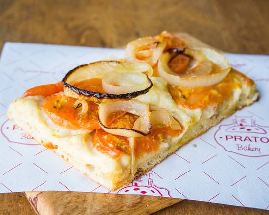 Order Focaccia Tomato & Onions - Regular Price food online from Prato bakery store, Jersey City on bringmethat.com