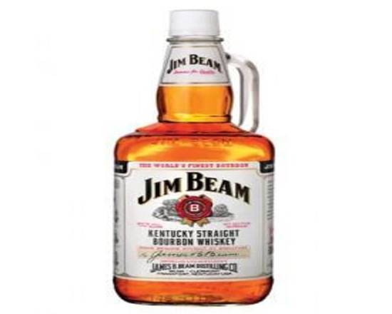 Order Jim Beam Kentucky Straight, 1.75L whiskey (35.0% ABV) food online from Pit Stop Liquor Mart store, El Monte on bringmethat.com