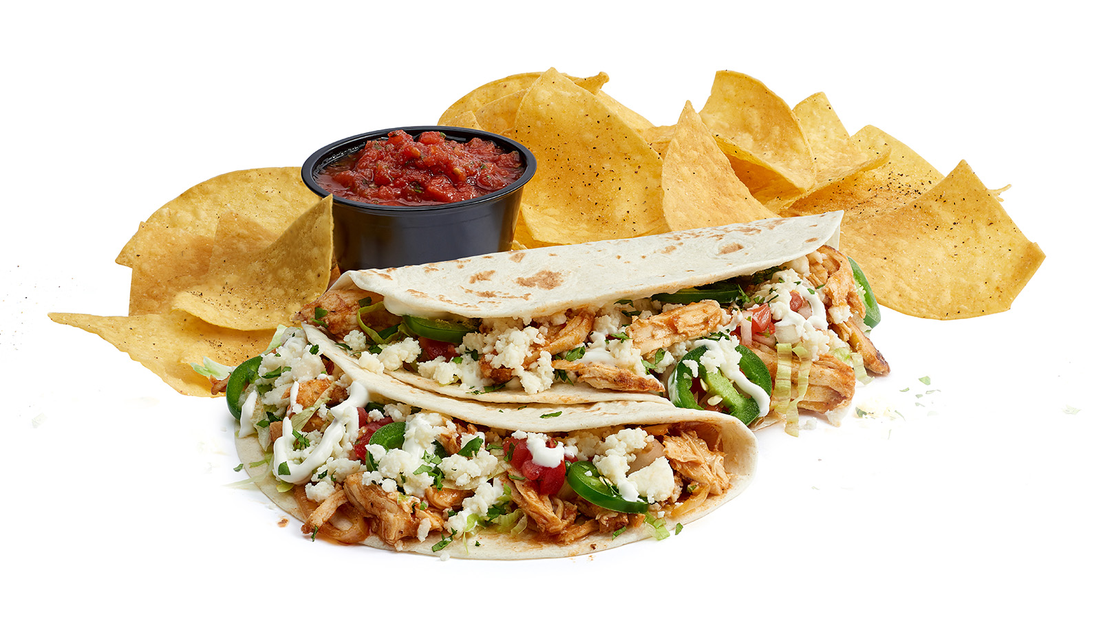 Order Chicken Tinga Tacos food online from Tijuana Flats store, Melbourne on bringmethat.com