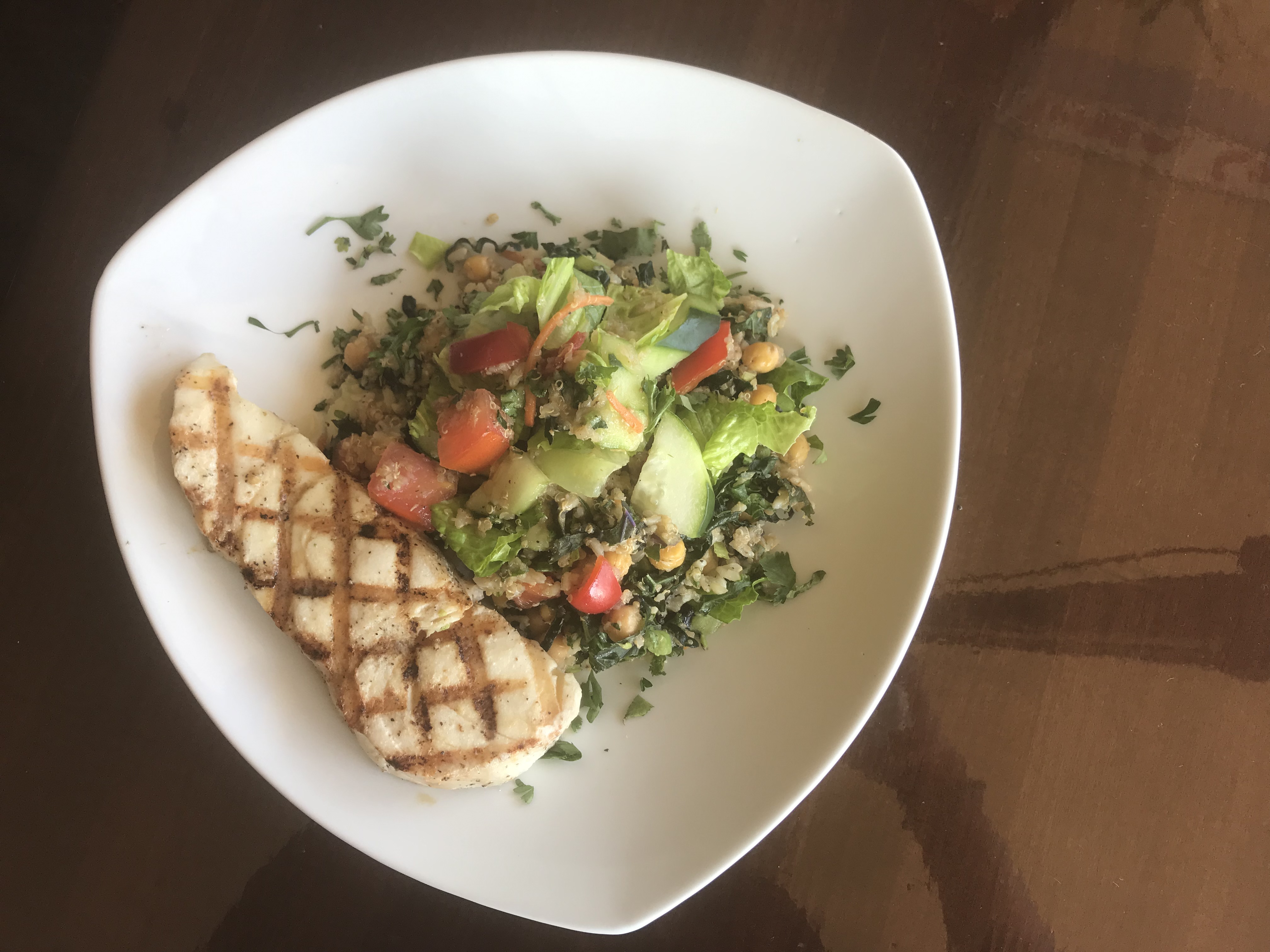 Order Halibut quinoa salad food online from Peruvian Ceviche & Salad store, Fountain Valley on bringmethat.com