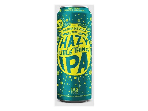 Order Sierra Nevada Hazy Little Thing IPA - 19.2oz Can food online from Prince Liquor store, Torrance on bringmethat.com