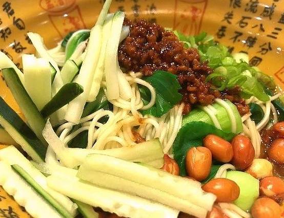 Order Noodle w. Meat and Bean Sauce 炸醬面 food online from New Sichuan store, Winston-Salem on bringmethat.com