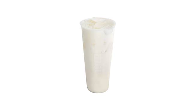 Order Cold Vanilla Milk w/ Almond Jelly** food online from Junbi store, Rowland Heights on bringmethat.com