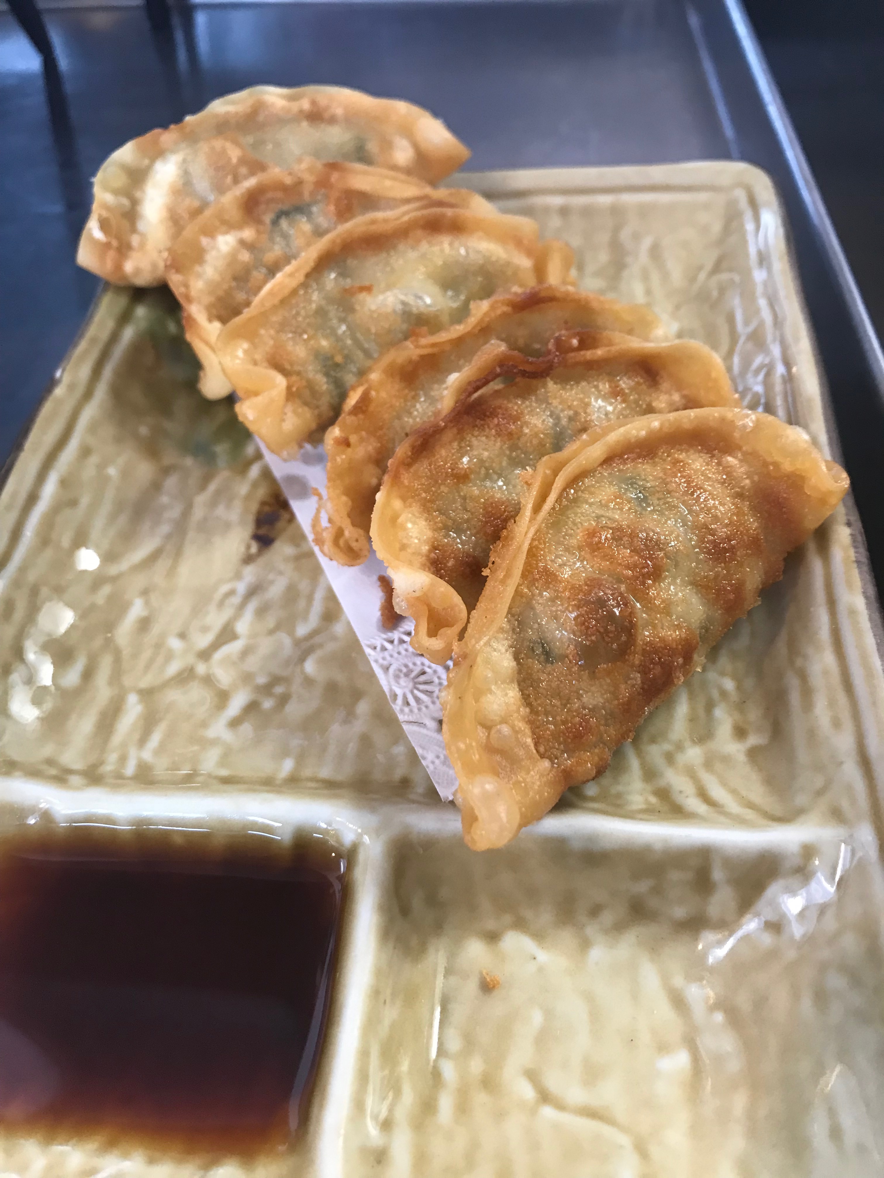 Order 6 Piece Fried Gyoza food online from Sushi Land store, Hacienda Heights on bringmethat.com