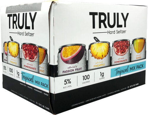 Order Truly tropical seltzer 12oz 12pk cans  food online from Bws Beverage 2 store, Chicago on bringmethat.com
