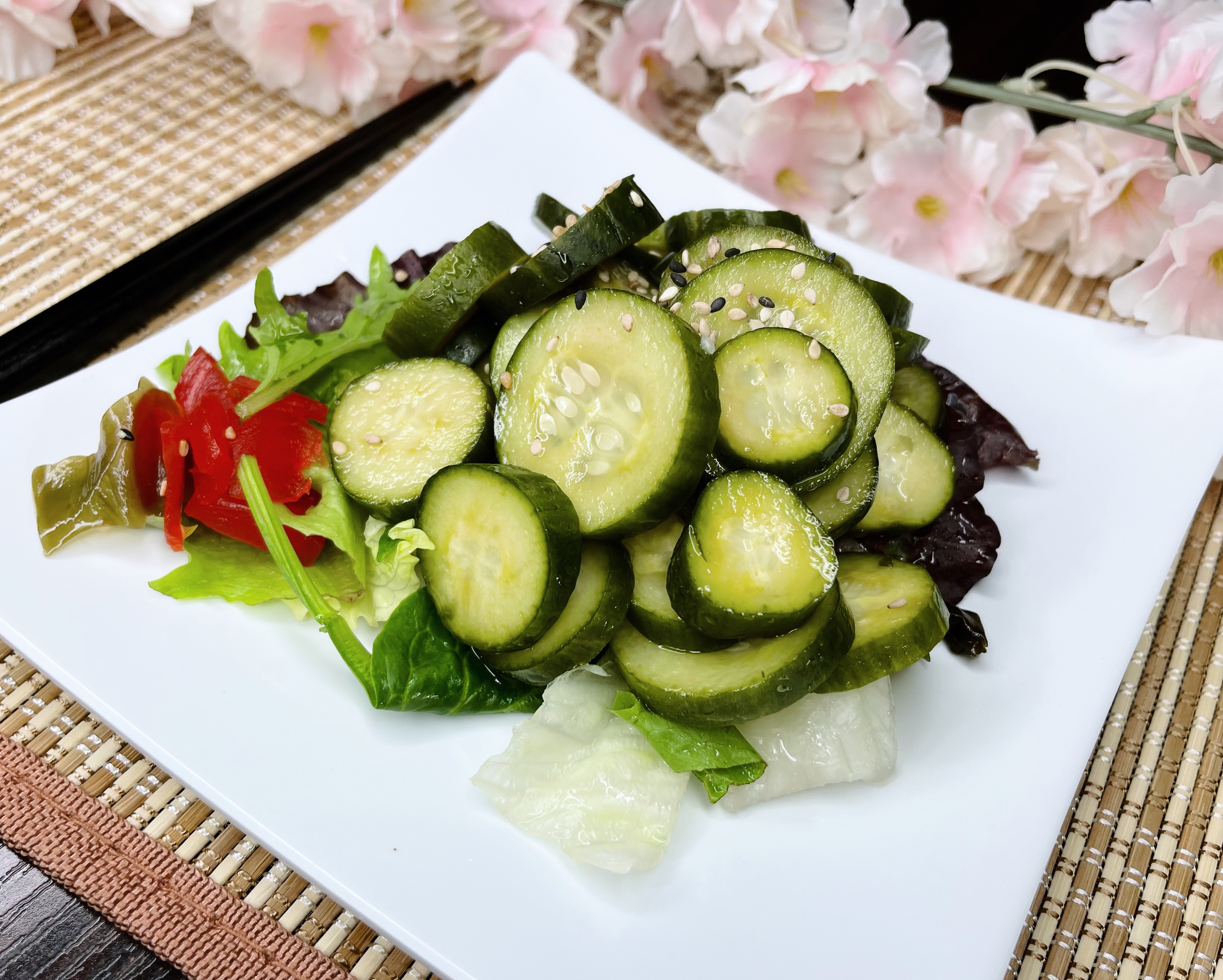 Order 2. Sunomono Salad food online from Sushien store, Carson on bringmethat.com