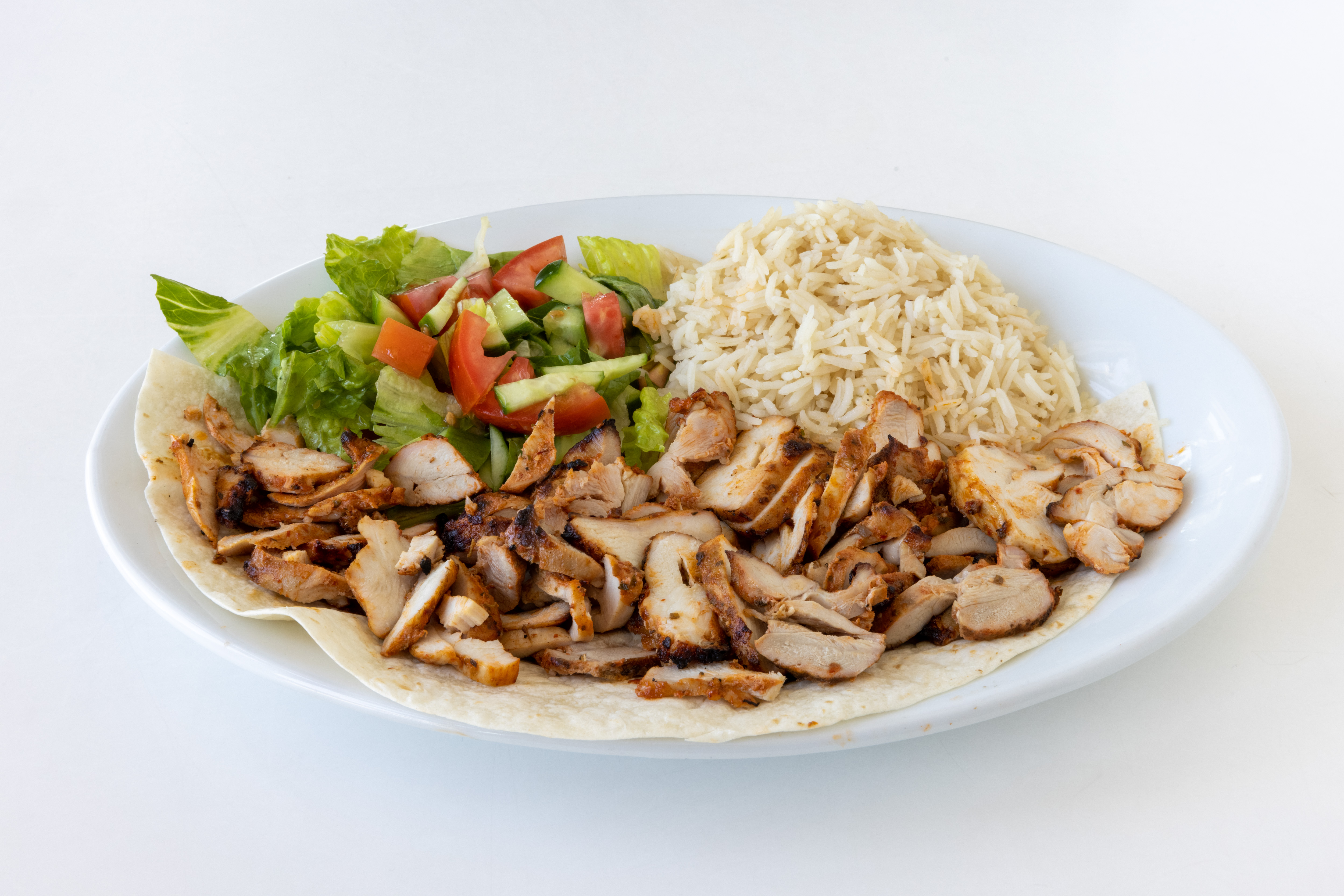 Order Chicken Doner Plate food online from Nuka Cafe store, Los Angeles on bringmethat.com