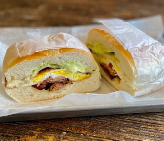 Order Egg, Bacon & Cheese Roll food online from Pao De Queijo store, Astoria on bringmethat.com