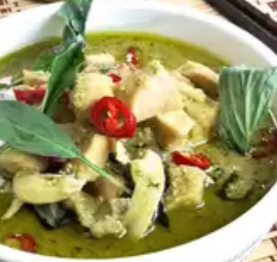 Order Green Curry food online from Fire Ass Thai store, Livermore on bringmethat.com