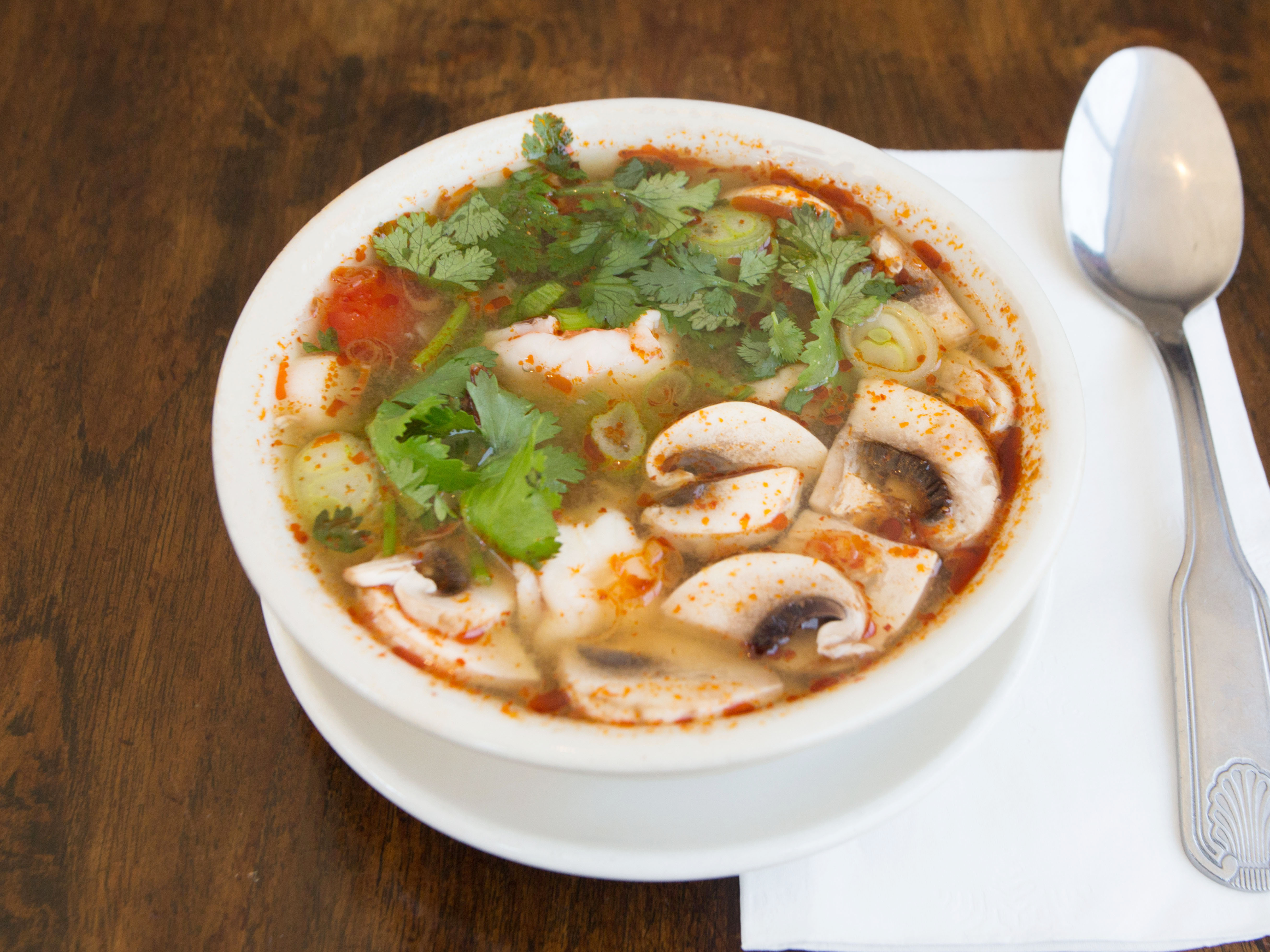 Order Tom Yum Soup food online from Pho Thai store, New Haven on bringmethat.com