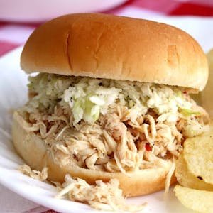 Order Pulled Chicken Sandwich food online from Big Smoke Barbecue store, Hays on bringmethat.com
