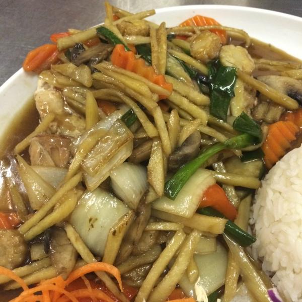 Order Ginger food online from Thai Tea Asian Fusion Cafe  store, Irving on bringmethat.com