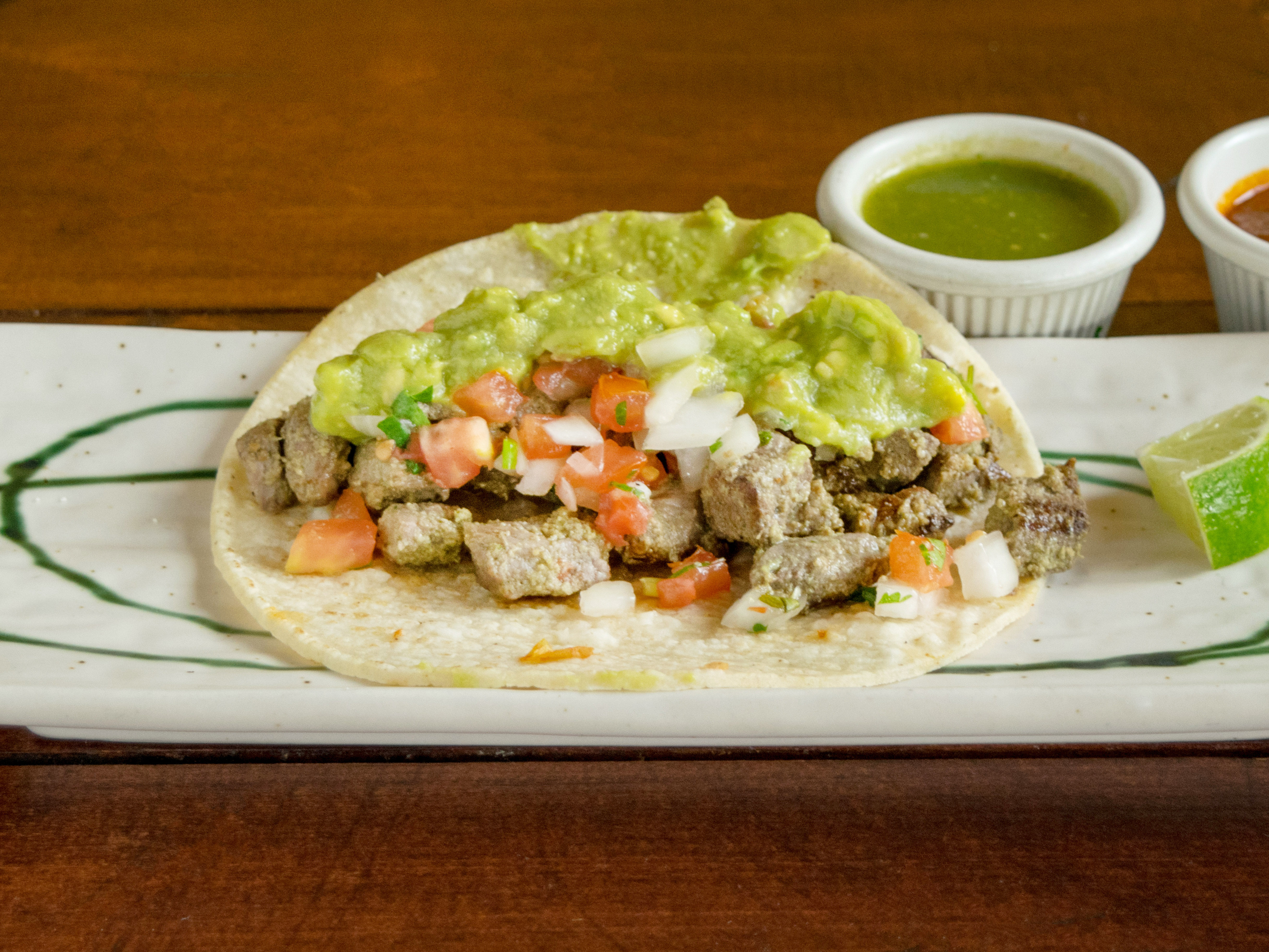 Order Carne Asada Taco food online from Corazon de Cuba Taqueria store, Long Beach on bringmethat.com