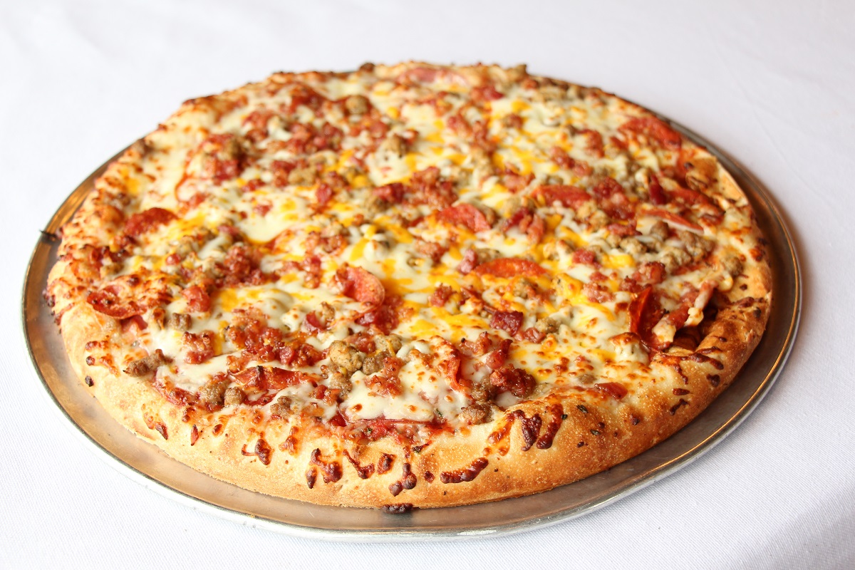 Order Meat and Cheese Deluxe Gourmet Pizza food online from Palio Pizza Cafe store, Venus on bringmethat.com