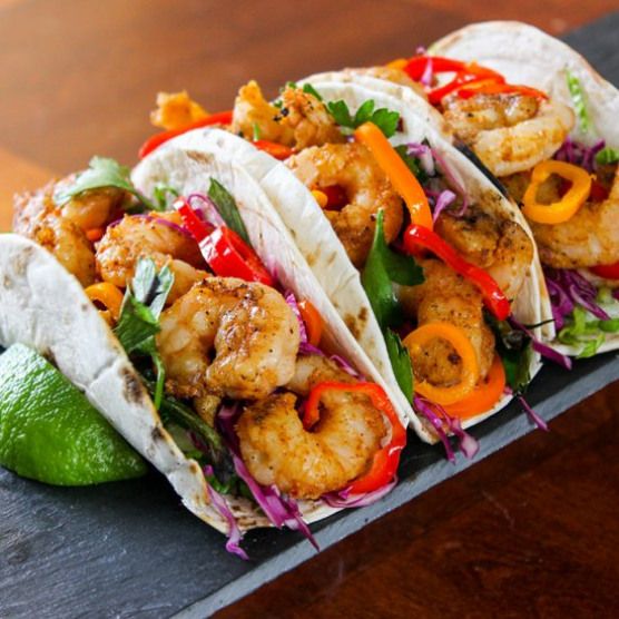Order Shrimp Tacos food online from Blue Agave Restaurant Bar store, Brooklyn on bringmethat.com
