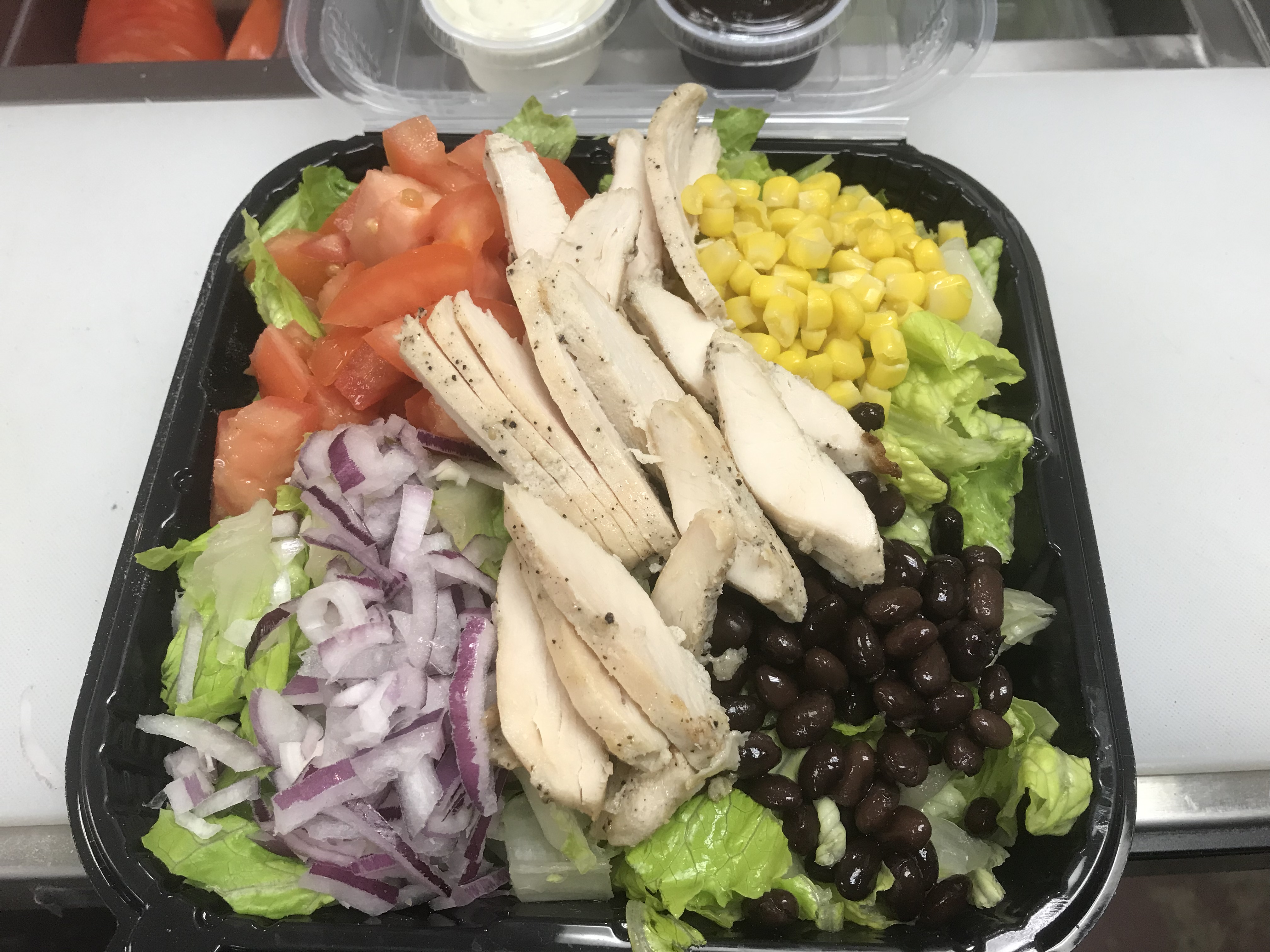 Order BBQ Chicken Salad food online from Ove Pizzeria store, Studio City on bringmethat.com