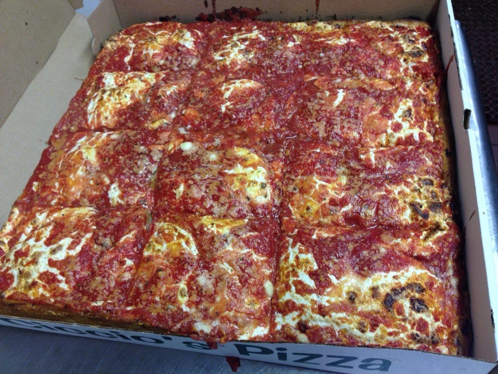 Order Upside Down Pizza - Pizza food online from Ciccios Pizza store, Brooklyn on bringmethat.com