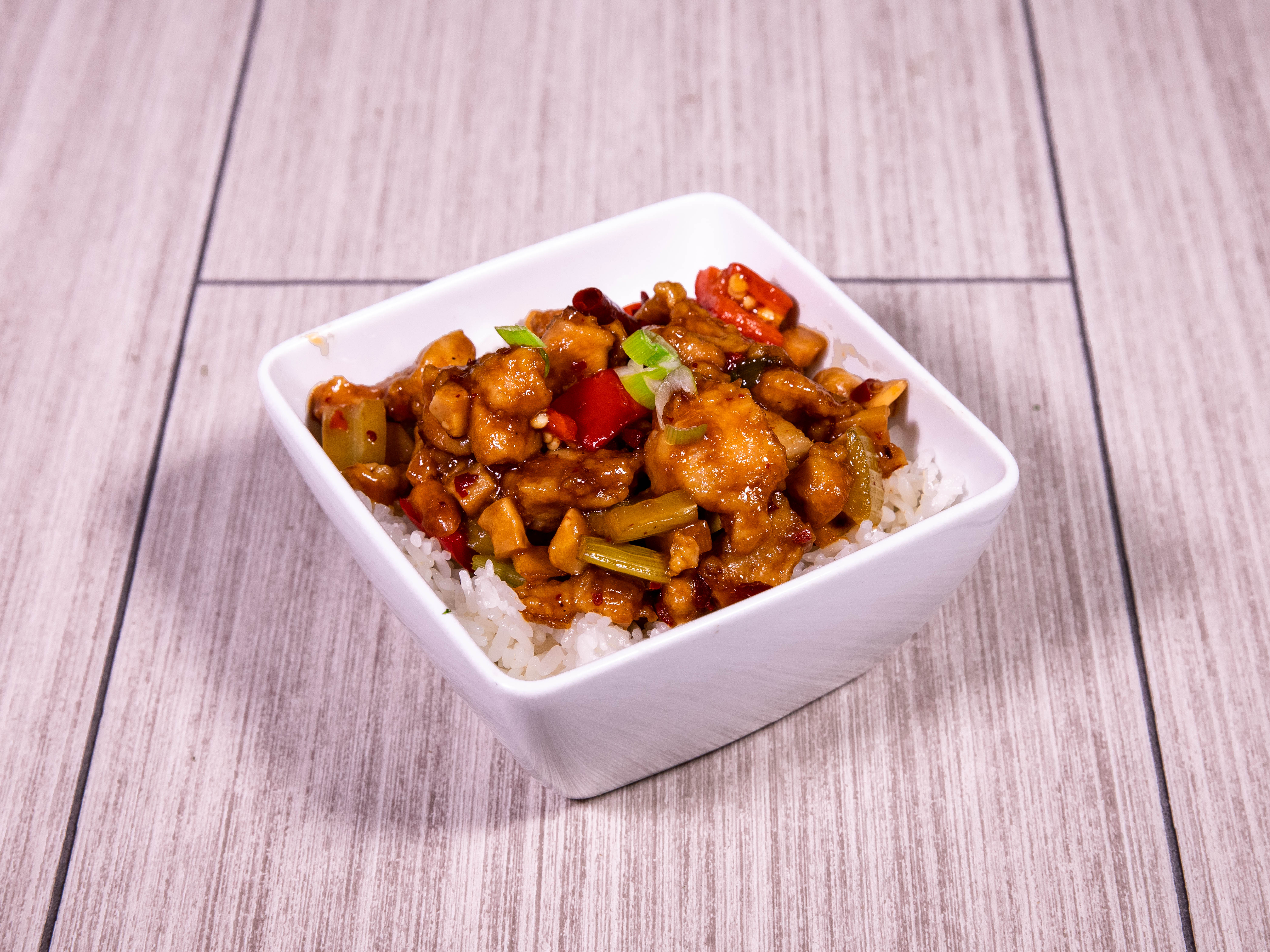 Order C1. Kung Pao Chicken food online from Meso Asia store, Frisco on bringmethat.com