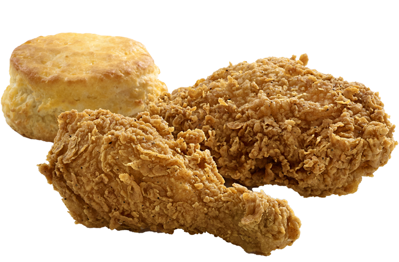 Order Fried Chicken (2pc.) with a Biscuit food online from Jack Family Restaurants store, Gardendale on bringmethat.com