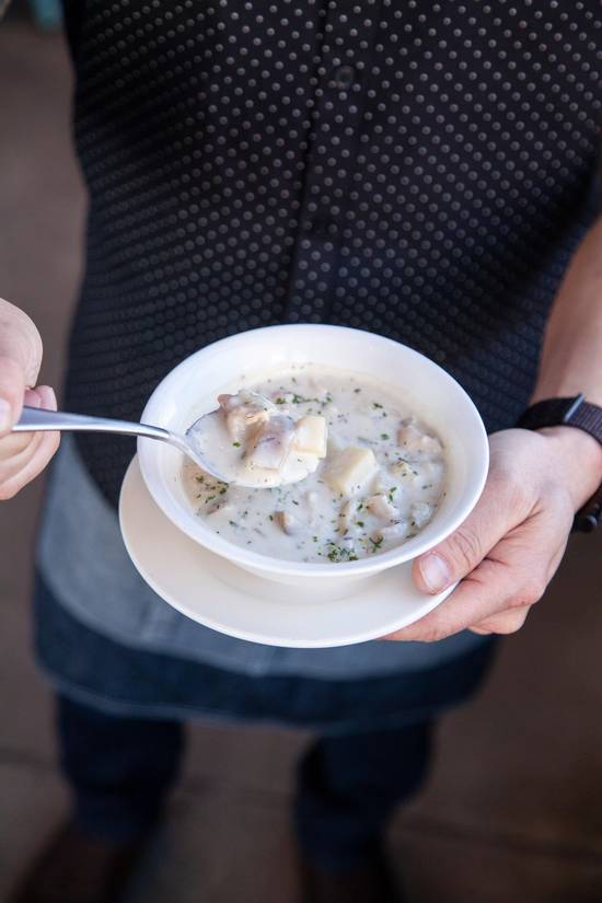 Order BOWL OF CLAM CHOWDER food online from The Dive Skc store, Temple City on bringmethat.com