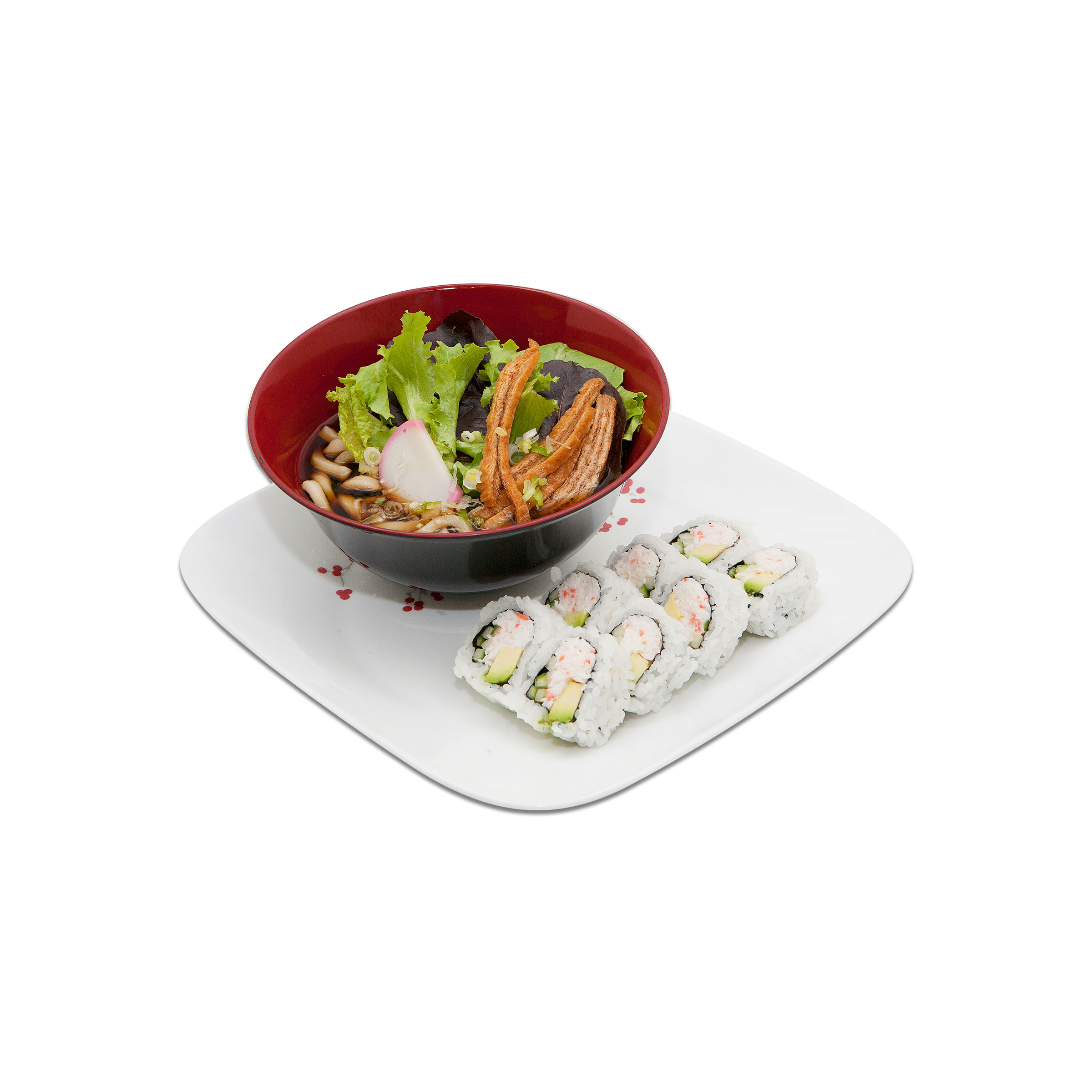 Order E. Udon and Roll Combo Lunch food online from Sushi Kudasai store, Bellevue on bringmethat.com