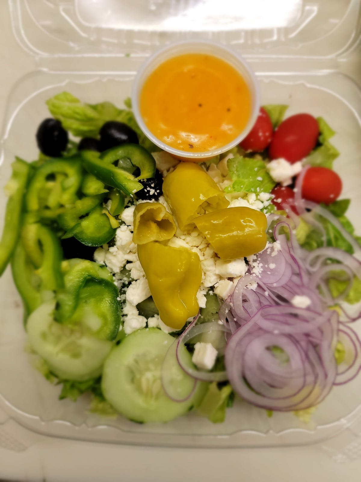 Order Greek Salad - Salad food online from La Rocca Pizza Pasta store, Scranton on bringmethat.com