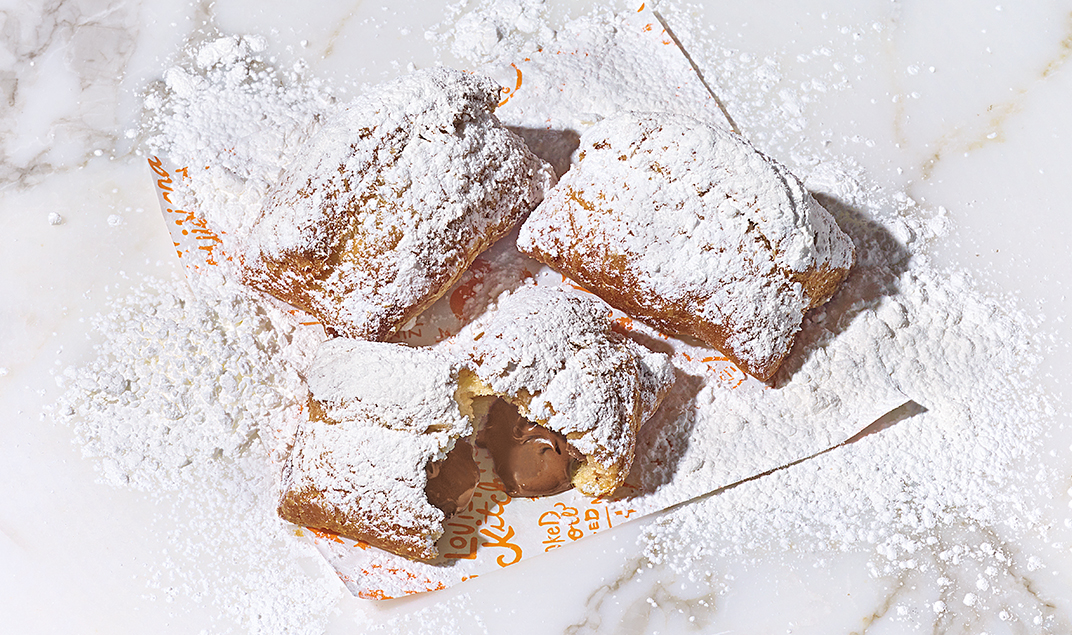 Order 3pc Chocolate Beignets food online from Popeyes store, Santa Clarita on bringmethat.com