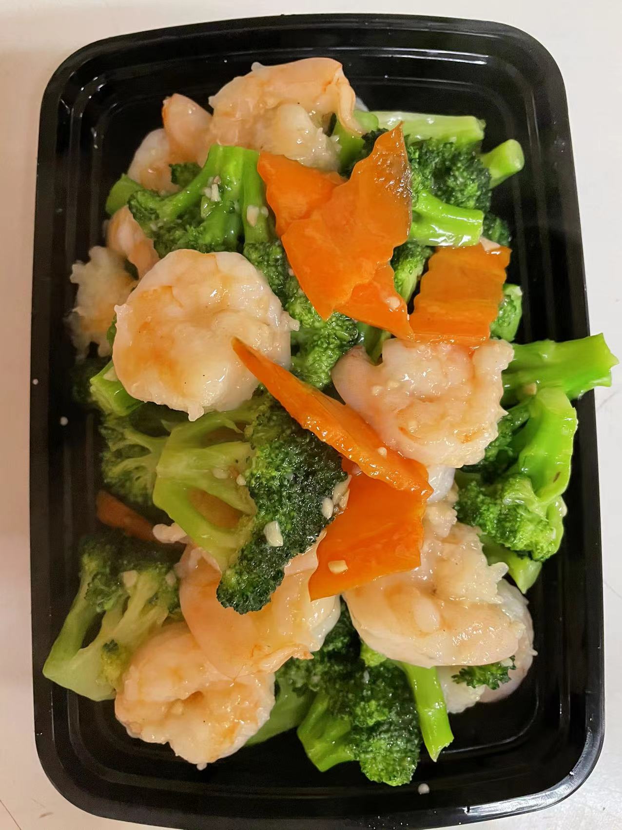 Order 34. Broccoli Prawns food online from King Kong Chinese Restaurant store, Oakland on bringmethat.com