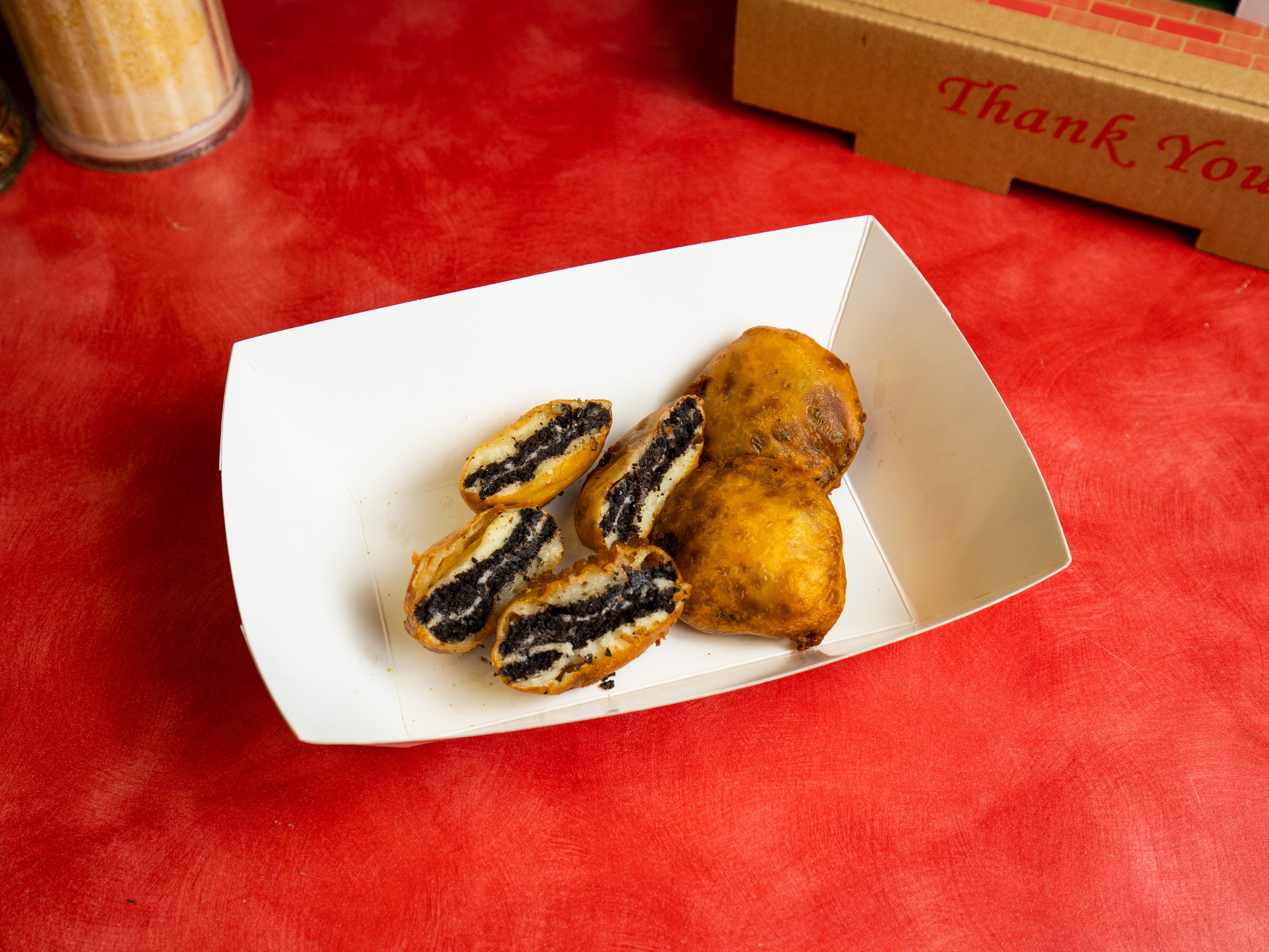 Order Deep Fried Oreos food online from Irving pizza - geary blvd store, San Francisco on bringmethat.com