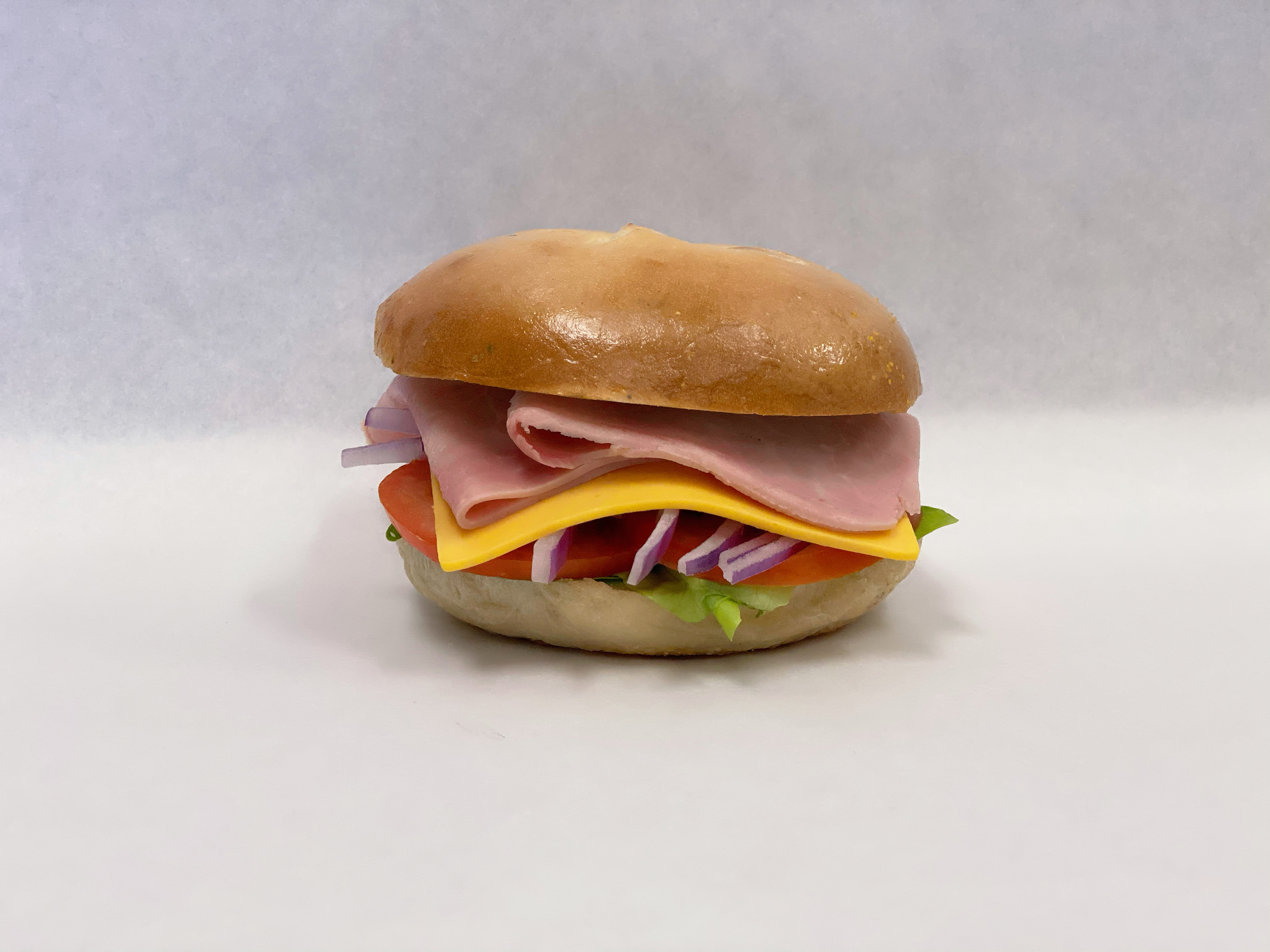 Order 6A. Ham Sandwich food online from Bagel Place Cafe store, Sunnyvale on bringmethat.com