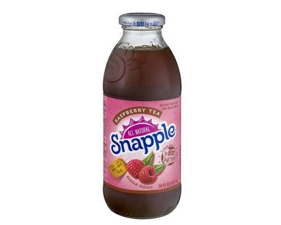 Order Snapple Raspberry Iced Tea 16oz food online from BAGELS YOUR WAY store, Medford on bringmethat.com