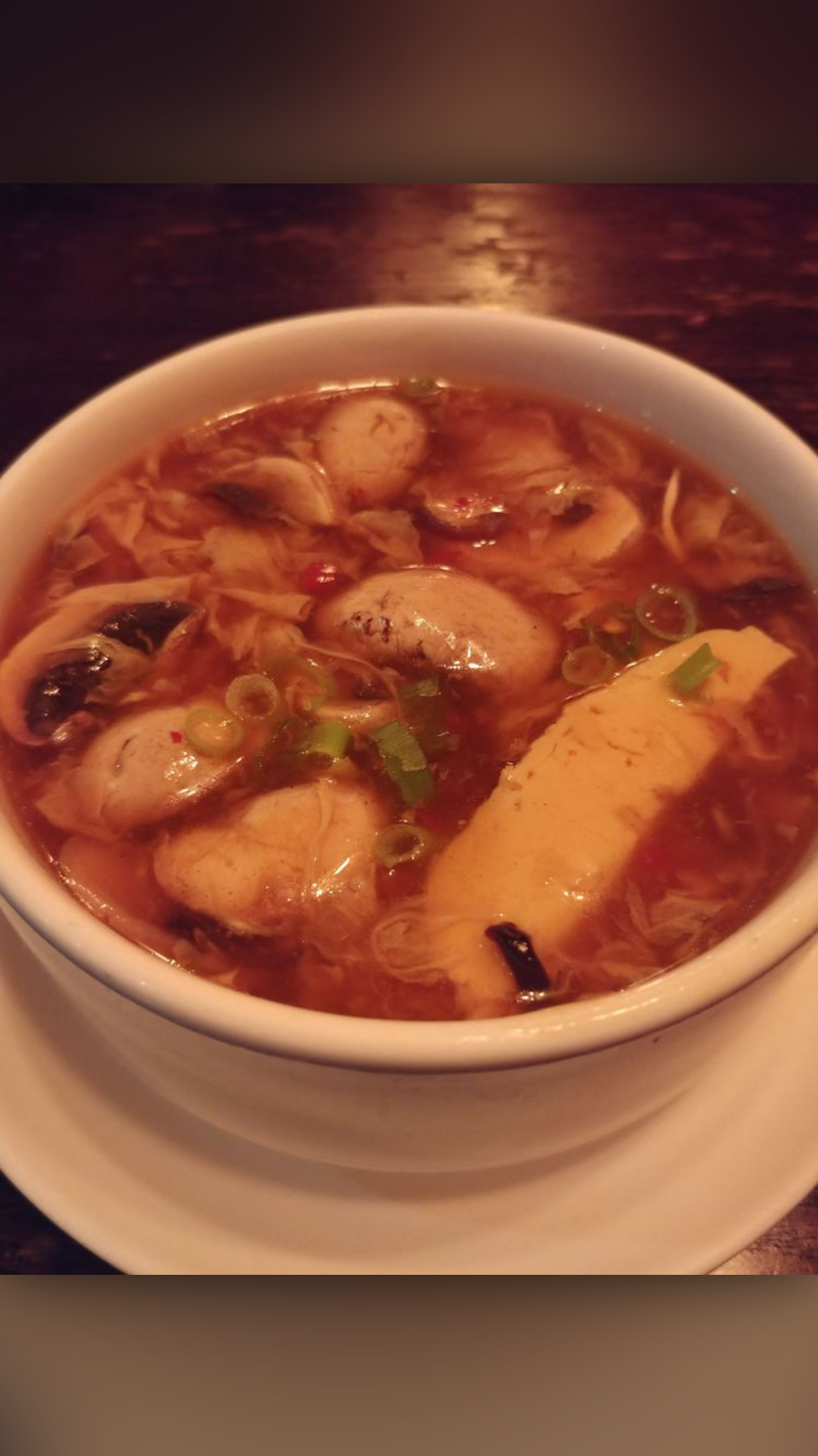 Order Hot and Sour Soup food online from Blossom Asian Bistro store, Summit on bringmethat.com