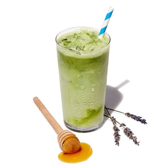 Order Iced Honey Lavender Matcha Latte with Oat Milk food online from Everyday Needs by Gopuff store, Columbus on bringmethat.com