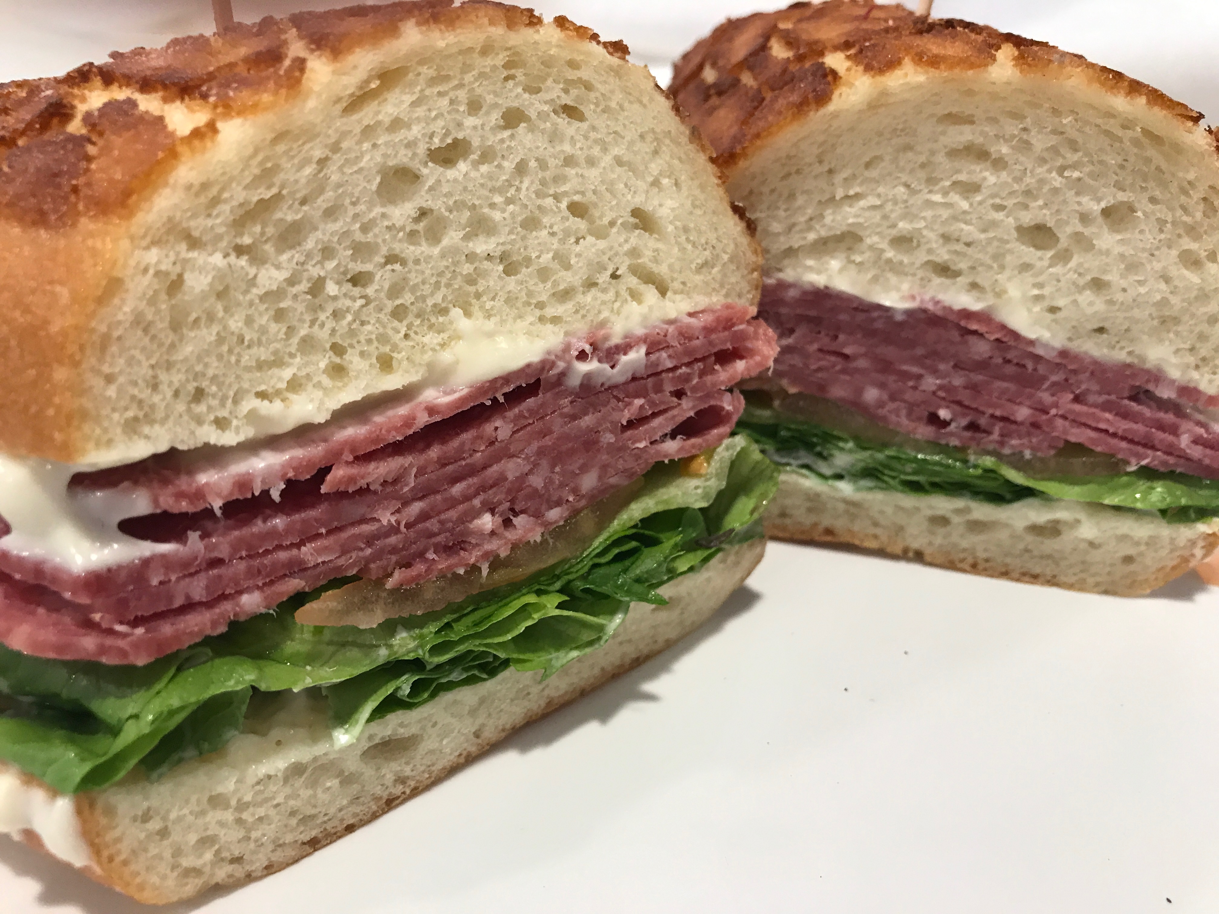 Order Italian Salami Sandwich food online from Why Cook? store, Alameda on bringmethat.com