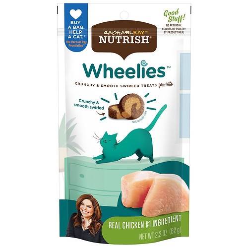 Order Rachel Ray Nutrish Wheelies Cat Treats - 2.2 oz food online from Walgreens store, Cedar Rapids on bringmethat.com