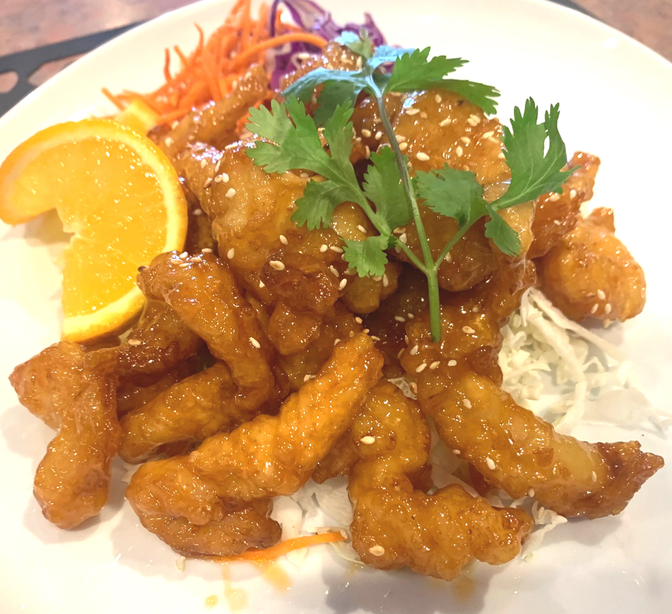 Order Orange Shrimp food online from Modern Thai Restaurant store, Montebello on bringmethat.com